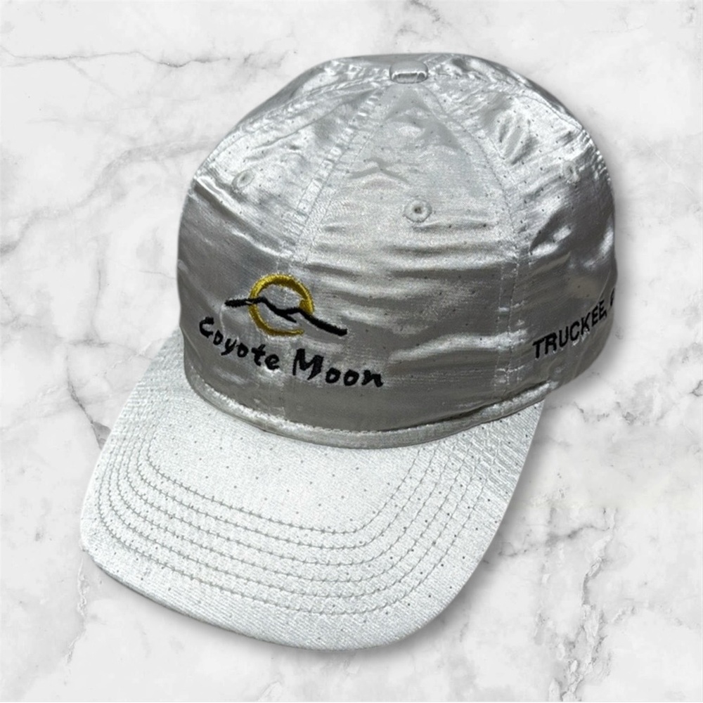 Coyote Moon Satin white cap hat adjustable